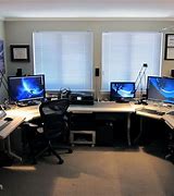 Image result for Office Workstations Multiple Monitors Setups