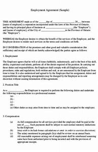 Image result for Salary Agreement Contract