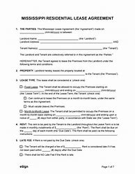 Image result for Mississippi Basic Lease Agreement Form