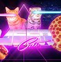 Image result for Cat Eating a Pizza in Pink Background