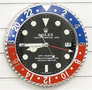 Image result for Rolex Wall Clock Black