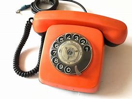 Image result for Orange Rotary Phone