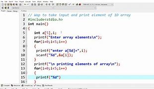 Image result for One-Dimensional Array Example