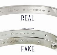 Image result for Cartier Bracelet Real vs Fake