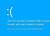 Image result for Your Device Ran into a Problem Blue Screen