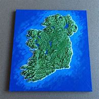 Image result for Topographic Map of Ireland