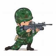 Image result for Cartoon Soldier with Gun