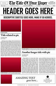 Image result for Newspaper Article Template Word