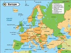 Image result for map of uk and europe countries