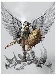 Image result for Warrior Angel Michael Art