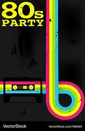 Image result for 80s Party Graphics