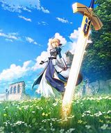Image result for Saber Ate Stay Night Anime Episode