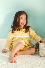 Image result for Little Girl Barefoot in Pyjama