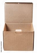 Image result for Front-Facing Open Cardboard Box
