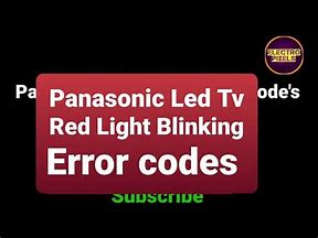 Image result for Panasonic TV Blink Codes