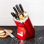 Image result for KitchenAid Red Knife Set