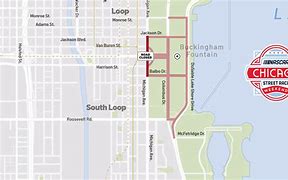 Image result for NASCAR Chicago Street Race Course Map