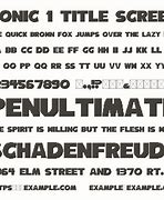 Image result for Sonic 1 Title Screen Font