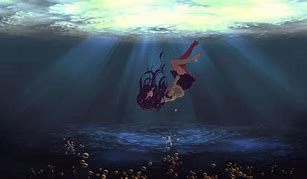 Image result for Girl Falling Underwater