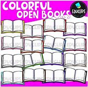 Image result for Colorful Open Book Clip Art
