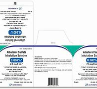 Image result for Albuterol Nebulizer Solution Directions On Prescription Label