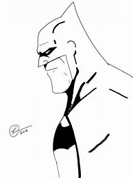 Image result for Batman Side Profile Sketch