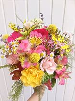 Image result for Floral Fabric Pink and Yellow Flowers