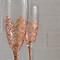 Image result for Rose Gold Champagne Flutes Art