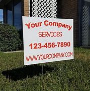 Image result for Custom Plastic Yard Signs for Business
