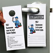 Image result for Maintenance Door Hangers