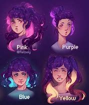 Image result for Galaxy Hair Girl
