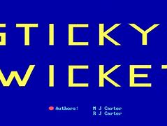 Image result for Sticky Wicket