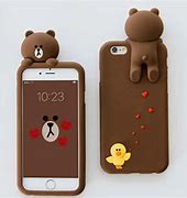 Image result for iPhone 8 Plus Black Case Design Bear Brown