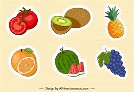 Image result for Round Shape Fruit Cartoon