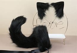 Image result for Black Cat Ears and Tail