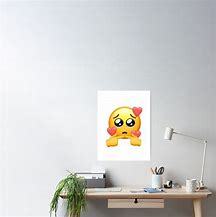 Image result for Pleading Emoji with Hearts