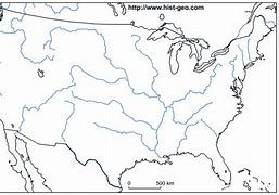 Image result for Blank United States Map with Rivers