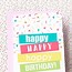 Image result for Print Happy Birthday Card