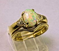 Image result for Wedding Rings Opal Engagement