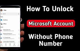 Image result for Unlock Microsoft Account without Phone Number