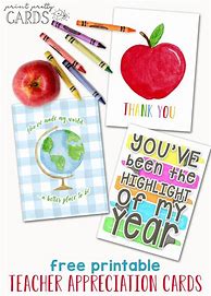 Image result for Teacher Appreciation Week Card Templates