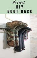 Image result for DIY Boot Rack Rustic