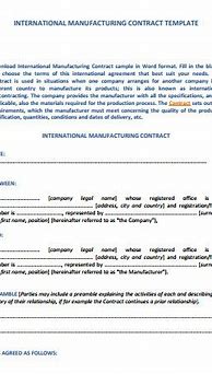 Image result for Sample Picture for Contract Manufacturer Supplement