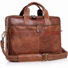 Image result for Brown Leather Laptop Bag