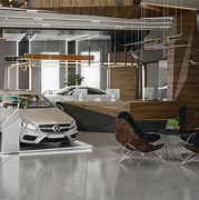 Image result for Car Showroom Design in Dark