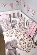 Image result for Baby Girl Elephant Crib Bedding