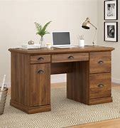 Image result for Wooden Desk with Storage