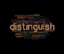Image result for What Does Distinguish Mean