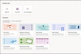 Image result for Microsoft Lists Templates
