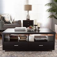 Image result for Brown Wood Coffee Table
